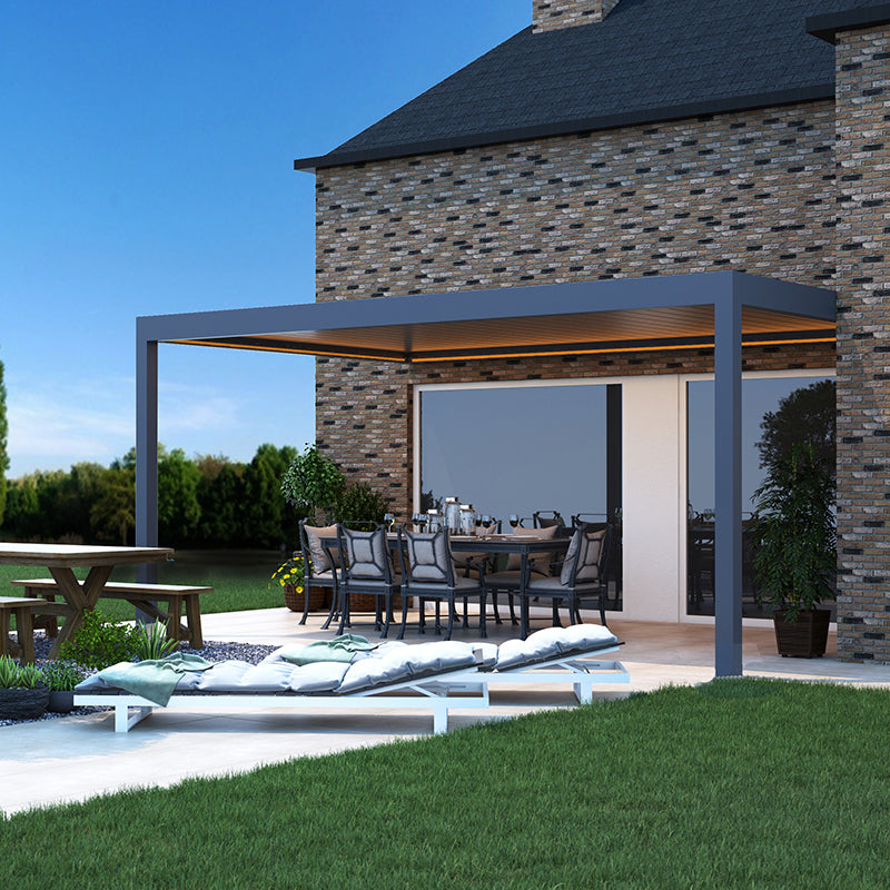 Louvered roofs